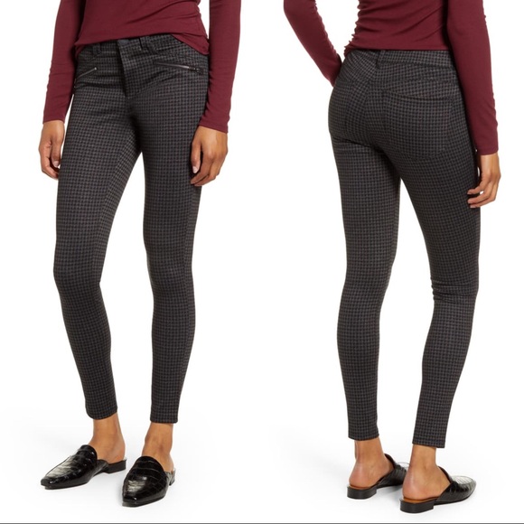 Wit & Wisdom Pants - Wit & Wisdom Plaid Skinny Ankle Ponte Knit Pants